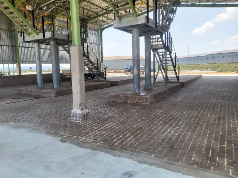 Heavy-duty chemical-resistant flooring