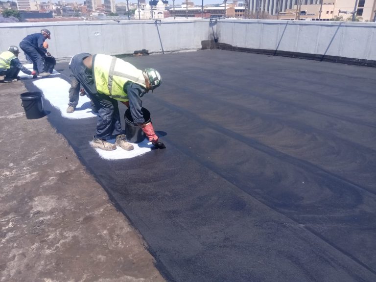 Liquid-applied rubber waterproofing